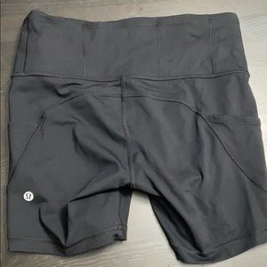 Lululenon biker shorts size 8